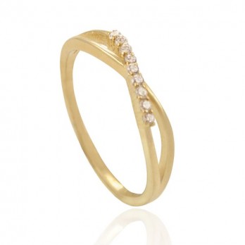 ANEL INFINITO  OURO 9K