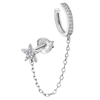 EARCUFF  Prata Lotus Silver