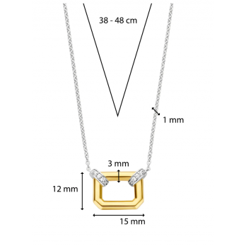 COLAR PRATA TI SENTO 6745R