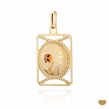 Medalha Menina Comunhão Passion Gold 19k