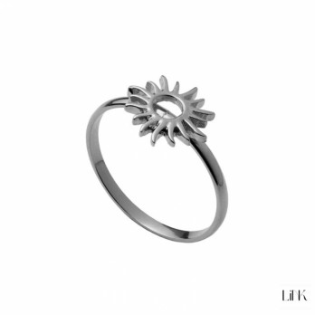 Anel Link Bali Style - Sun  Prata