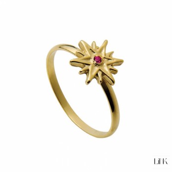 Anel Link Blogger Style - Starlight  Prata Dourada