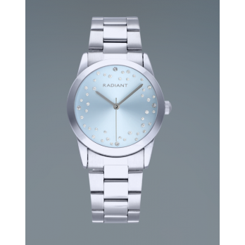 RELOGIO RADIANT BLUE DIAL SS BRACELET