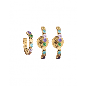 Brincos Anjewels  Beautiful Dour.Meia Lua Color.