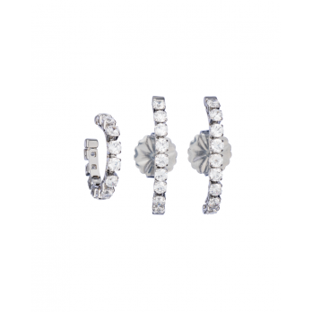 Brincos Anjewels  Beautiful Prat.Meia Lua Cristais