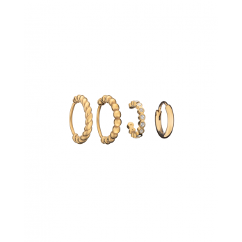 Brincos Anjewels Beautiful Dour. 4 Arg. Cristais
