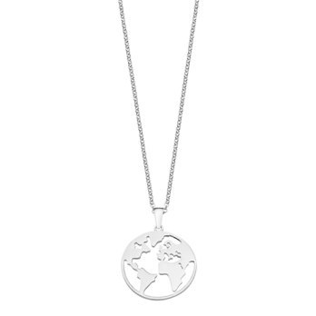 COLAR MUNDO LOTUS SILVER LP1898-1/1 PRATA, MULHER