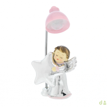 Luz de Presença Anjo Rosa PVD/PRATEADO