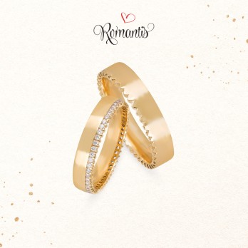 Aliança Romantis Ouro 19K