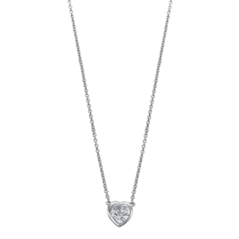 COLAR PRATA LOTUS SILVER CHARMING LADY SWAROVSKI