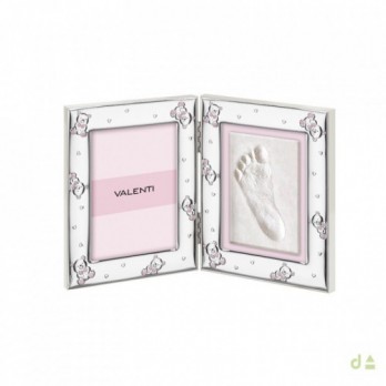 MOLDURA URSINHOS + MOLDE  PEZINHO  BEBE  PVD / PRATEADO