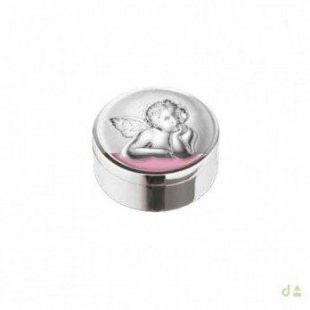 Caixa 1º Dente Dhome Anjinho  PVD PRATEADO