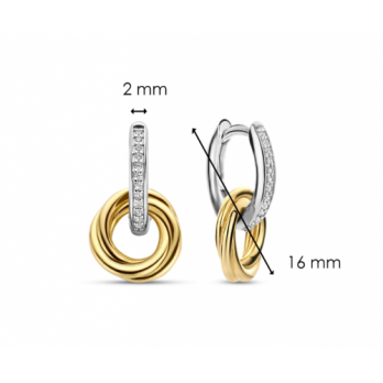 BRINCOS  PRATA TI SENTO -Brincos milano 7857ZY