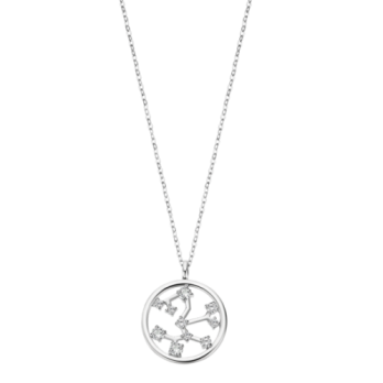 COLAR LOTUS SILVER  CONSTELAÇÃO DO SIGNO ESCORPIÃO
