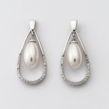 BRINCOS MAJORICA PRATA