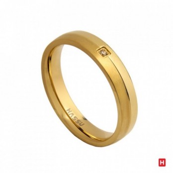 Aliança Hassu Classic Golden Shine