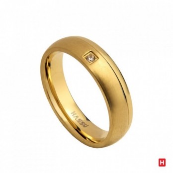 Aliança Hassu Classic Golden Shine