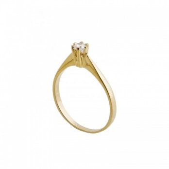 Anel Noivado Passion Gold 9k