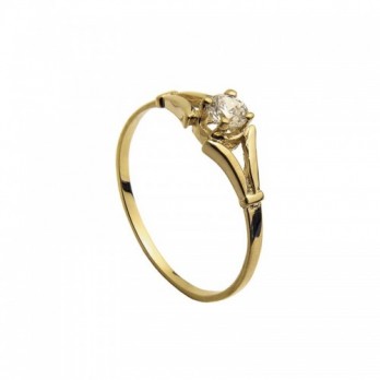 Anel Noivado Passion Gold 9k