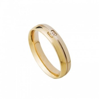 Aliança Bodas Passion Gold 9k