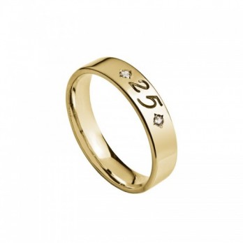 Aliança Bodas Passion Gold 9k