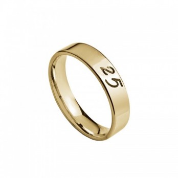 Aliança Bodas Prata Passion Gold 19.2k