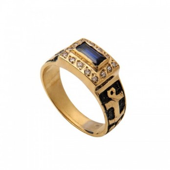 Anel de Curso Passion Gold 9k