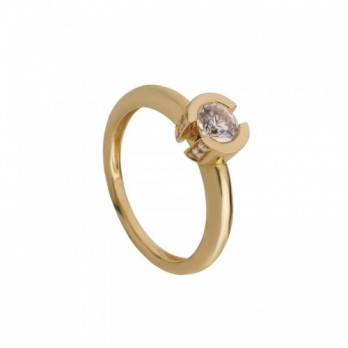 Anel Noivado Passion Gold 19.2k