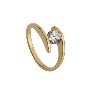 Anel Noivado Passion Gold 9k