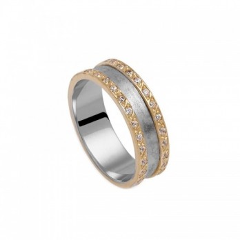 Aliança Bodas Passion Gold 9k