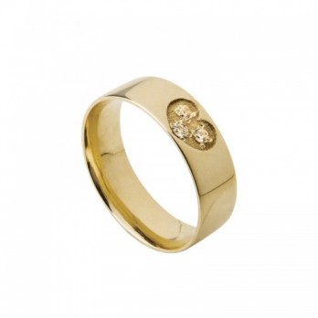 Aliança Casamento Passion Gold 19.2k