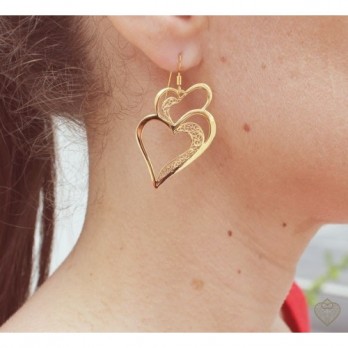 Brincos Filigrana Saudade - Desejo PRATA DOURADA