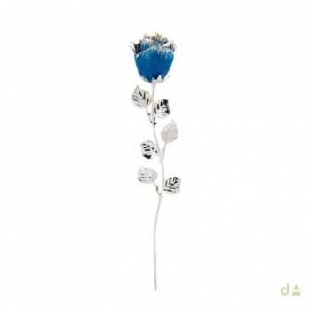 Bibelot Dhome - Rosa azul PVD PRATEADO