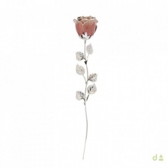 Bibelot Dhome - Rosa Rosa PVD PRATEADO