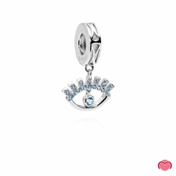 Charm SMW Olho Grego  PRATA