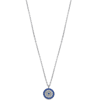 COLAR OLHO TURCO PRATA LOTUS